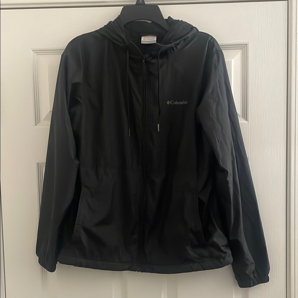 Columbia Black Windbreaker Lightweight Jacket - Picture 1 of 4